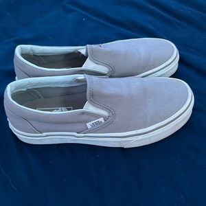 Gray Slide On Vans!